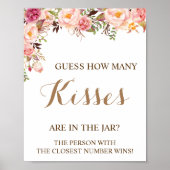 キスピンクブライダルシャワーゲームの数 ポスター (正面)