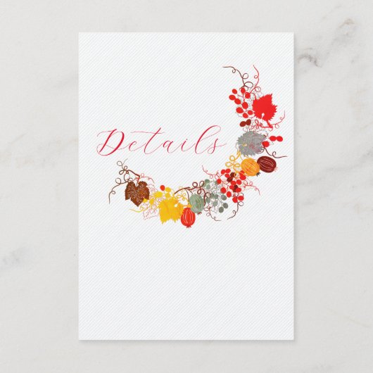 キスフランスのした甘いベリーの葡萄の結婚花 エンクロージャーカード (裏面)