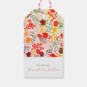 キスフランスのした甘いベリーの葡萄の結婚花 ギフトタグ (裏面)