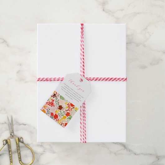 キスフランスのした甘いベリーの葡萄の結婚花 ギフトタグ (より糸付き)