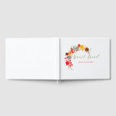 キスフランスのした甘いベリーの葡萄の結婚花 ゲストブック (全面)