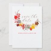 キスフランスのした甘いベリーの葡萄の結婚花 セーブザデート (裏面)