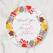 キスフランスのした甘いベリーの葡萄の結婚花 フェイバータグ (正面)