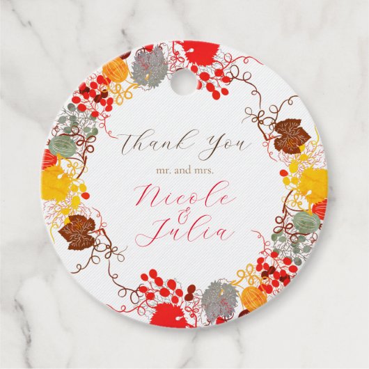 キスフランスのした甘いベリーの葡萄の結婚花 フェイバータグ (正面)