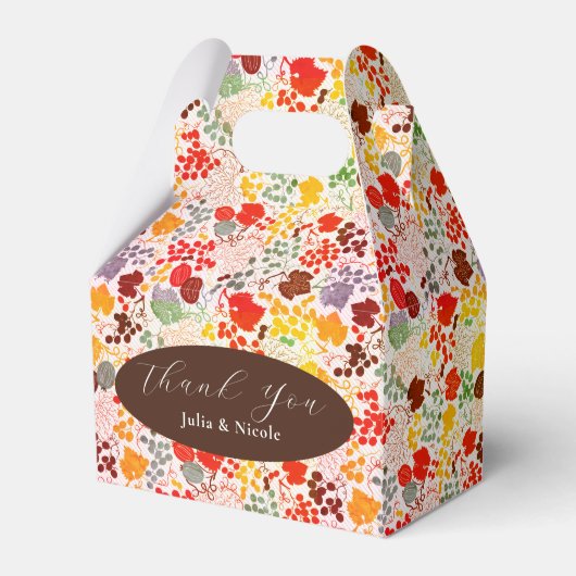 キスフランスのした甘いベリーの葡萄の結婚花 フェイバーボックス (正面サイド)