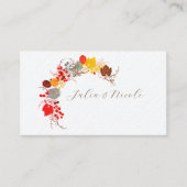 キスフランスのした甘いベリーの葡萄の結婚花 プレイスカード (正面)