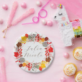 キスフランスのした甘いベリーの葡萄の結婚花 ペーパープレート (パーティー)