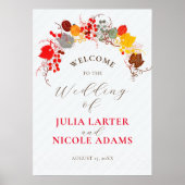 キスフランスのした甘いベリーの葡萄の結婚花 ポスター (正面)