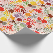 キスフランスのした甘いベリーの葡萄の結婚花 ラッピングペーパー (角)