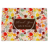 キスフランスのした甘いベリーの葡萄の結婚花 ラージペーパーバッグ (正面)