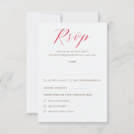 キスフランスのした甘いベリーの葡萄の結婚花 出欠カード