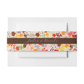 キスフランスのした甘いベリーの葡萄の結婚花 招待状ベリーバンド (正面例)