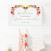 キスフランスのした甘いベリーの葡萄の結婚花 横断幕 (インサイチュ)