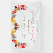 キスフランスのした甘いベリーの葡萄の結婚花 横断幕 (縦)