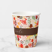 キスフランスのした甘いベリーの葡萄の結婚花 紙コップ (裏面)