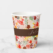 キスフランスのした甘いベリーの葡萄の結婚花 紙コップ (正面)