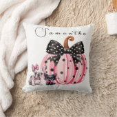 キスフランスのハロウィーンブルドッグキャット引用文ピンクXL クッション (ブランケット)