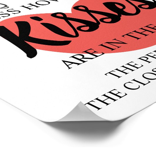 キスブライダルシャワーゲームの数 ポスター (角)