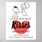 キスブライダルシャワーゲームの数 ポスター (正面)