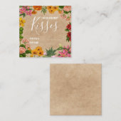 キスブライダルシャワーゲーム数を推測 エンクロージャーカード (正面/裏面)