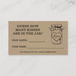 キスブライダルシャワーゲ素朴ームカード プレイスカード