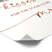 キスブライダルシャワーコーヒーゲーム ポスター (角)