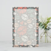 キスプリント及びハートパターン 便箋 (スタンド正面)