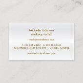 キスプルーフリップ – ダークバラグリッター 名刺 (裏面)