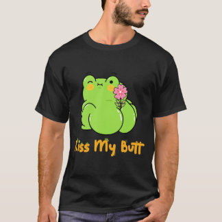 キスマイお尻グリーンカエルPngおもしろい、カエルおもしろい、 Tシャツ