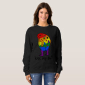キスマイお尻LGBTカエル スウェットシャツ (正面フル)