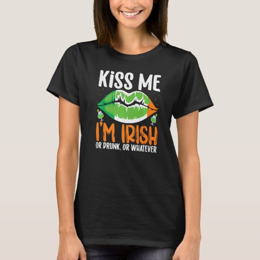 キスマイアイムアイリッシュまたは飲ウィアターバーSt patricks Tシャツ (正面)