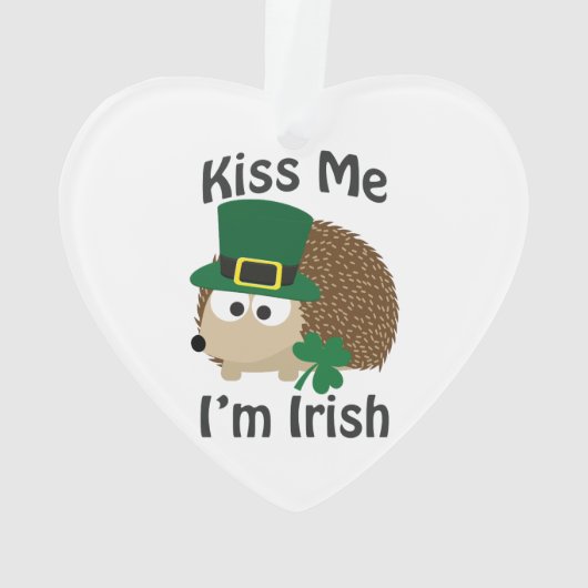 キスマイアイムアイリッシュSt patricks dayヘッジホッグ オーナメント (裏面)