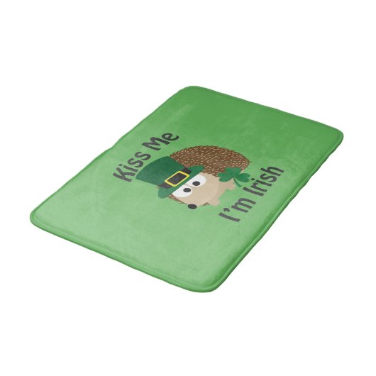 キスマイアイムアイリッシュSt patricks dayヘッジホッグ バスマット (アングル)