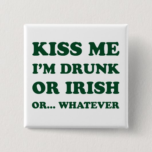 キスマイアイム飲またはアイルランド 缶バッジ (正面)
