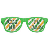 キスマイアイムSt patricks dayおもしろいパーティーシェード レトロサングラス (正面)