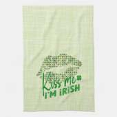 キスマイアイリッシュグリーンリップ キッチンタオル (縦)