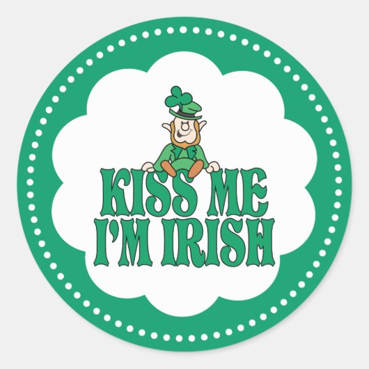 キスマイアイリッシュリトルレプラーヘン ラウンドシール (正面)