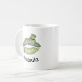 キスマイアイリッシュレトロリップカスタムセントパトリック コーヒーマグカップ (正面左)