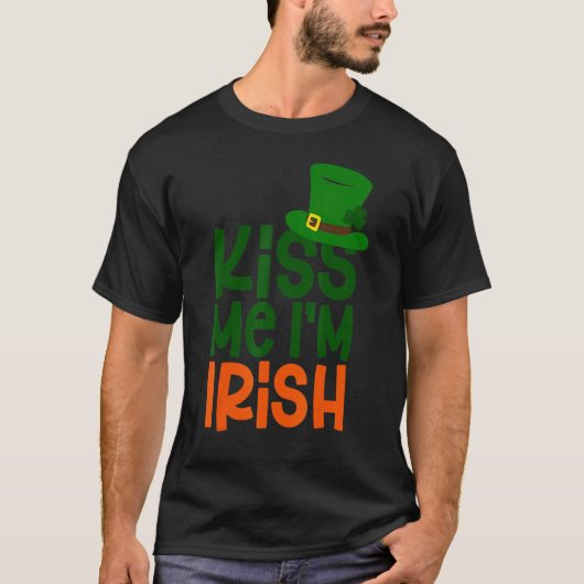キスマイアイリッシュレプレシャンハットSt patricks day Tシャツ (正面)