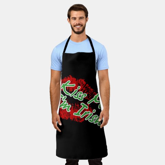 キスマイアイリッシュ – セントパトリックのデイエプロン エプロン (着用した状態)