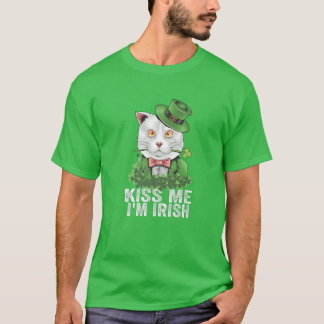 キスマイアイリッシュSt patricks dayキャットグリーン Tシャツ