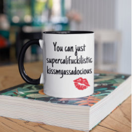 キスマイアサドシティーおもしろい手書き ツートーンマグカップ