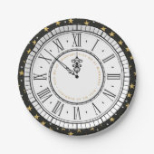 キスマイアットミッドナイトニューイヤークロック紙プレート ペーパープレート (正面)