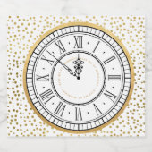 キスマイアットミッドナイトニューイヤークロック スパークリングワインラベル (シングルラベル)