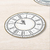 キスマイアットミッドナイトニューイヤークロック ラウンドペーパーコースター (アングル)