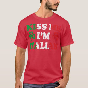 キスマイイムイタリイタリアンアイリッシュアイリッシュSt patricks Tシャツ