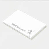 キスマイエースのテニスシルエットおもしろい ポストイット (アングル)