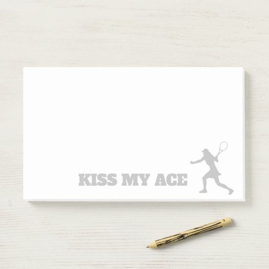 キスマイエースのテニスシルエットおもしろい ポストイット (デスク)