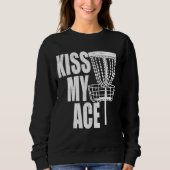 キスマイエースディスクゴルフバスケットファーザーズデイギフト スウェットシャツ (正面)