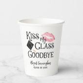 キスマイクラスサヨナエおもしろい卒業 紙コップ (正面)